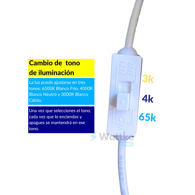Panel 60X60 Economico 48W CCT (blanco frío, nuetro y cálido) 60 X60 IP20 - Wattko